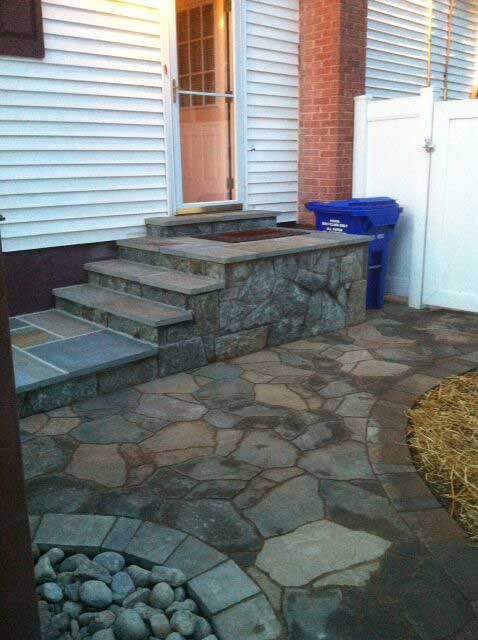 Maryland Flagstone Porch Project Before and After Gallery